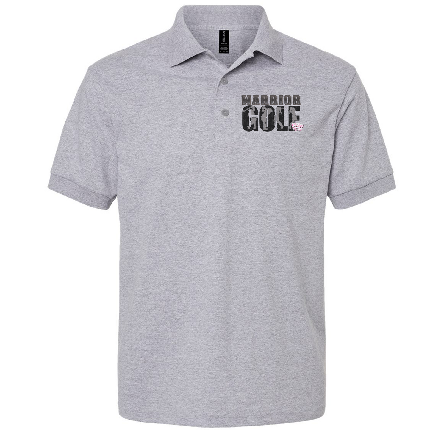 GRAY HEATHER UNISEX GOLF POLOS
