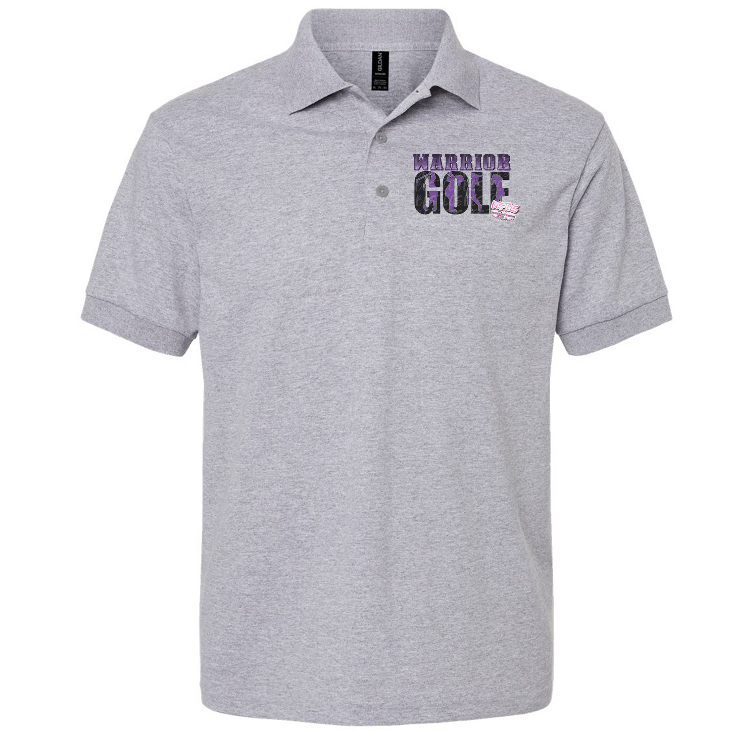 GRAY HEATHER UNISEX GOLF POLOS