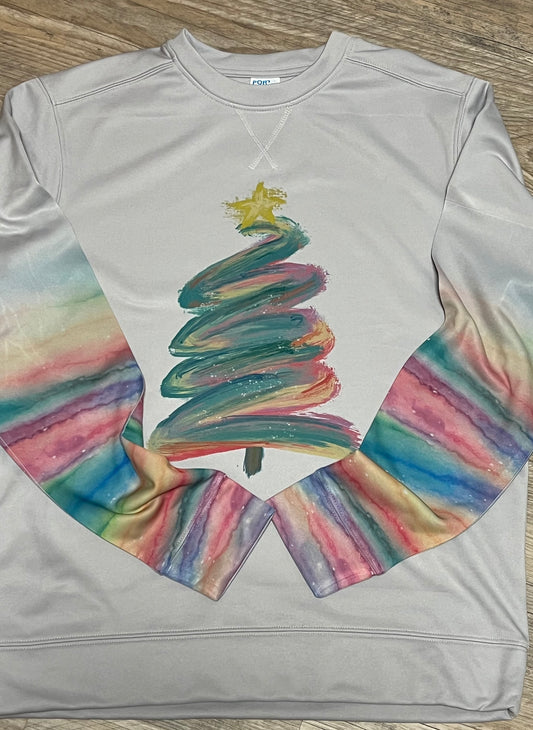 Christmas Tree in Watercolor and Sleeves