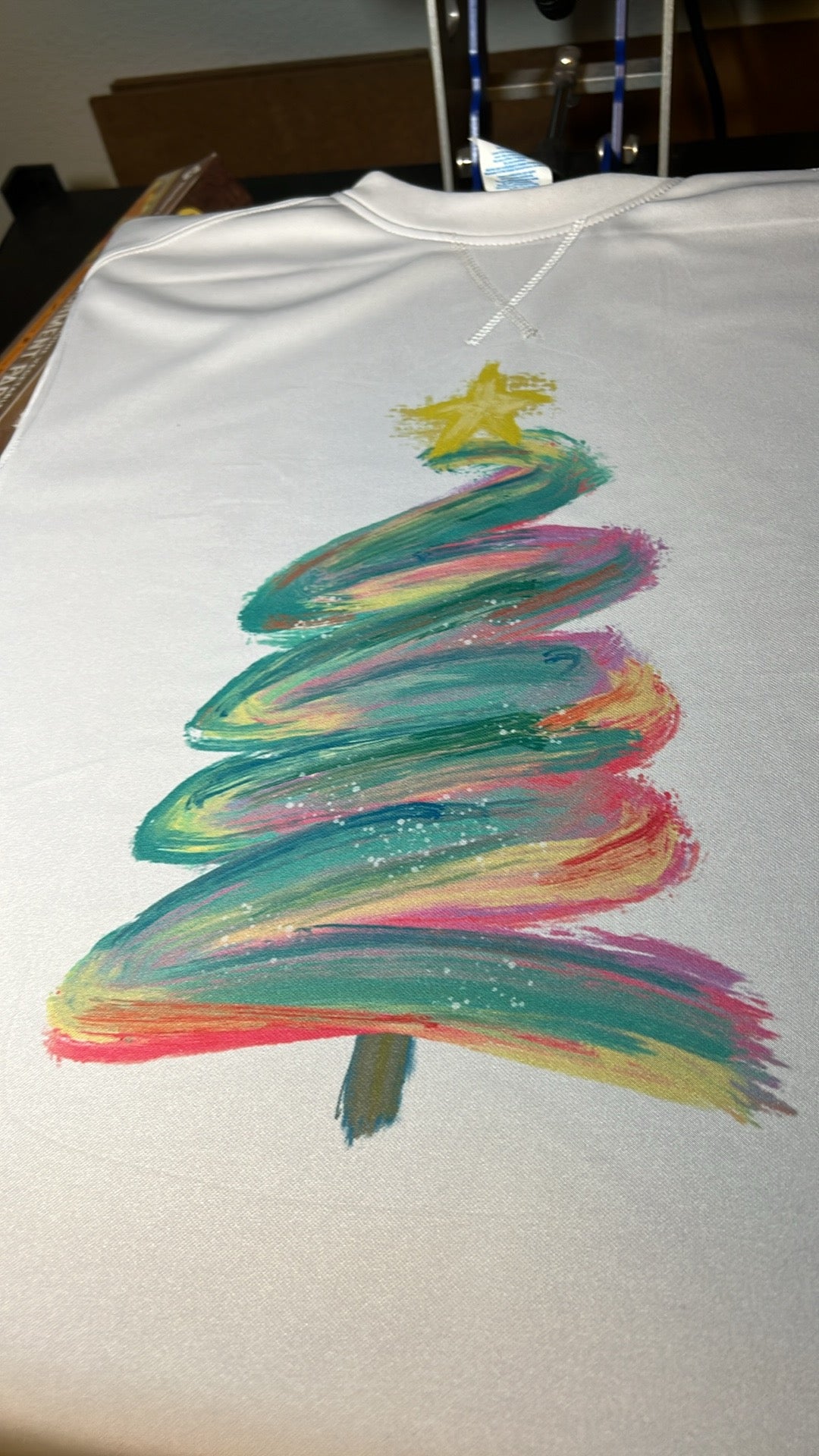 Christmas Tree in Watercolor and Sleeves