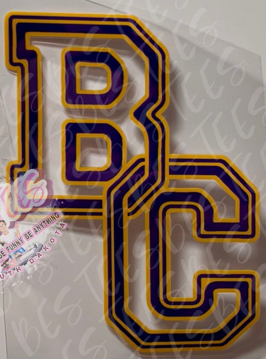 BC Bennett County UV DTF  Stickers