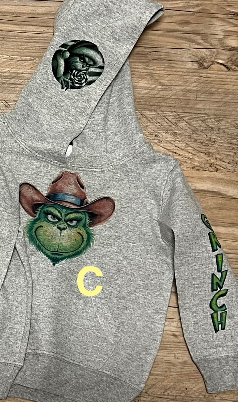 Grinchy Toddler Youth Hoodies