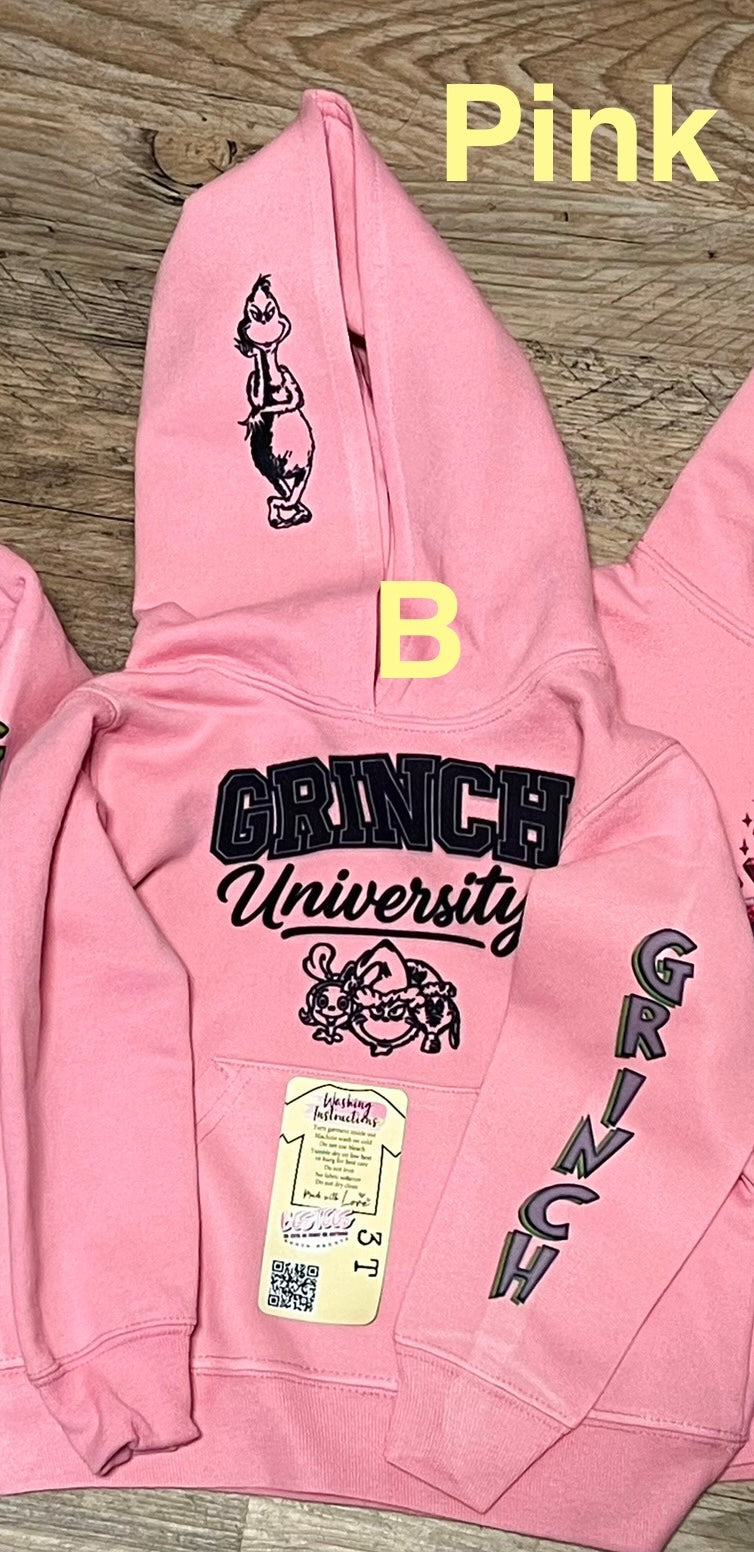 Grinchy Toddler Youth Hoodies