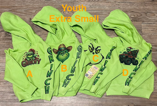 Grinchy Toddler Youth Hoodies