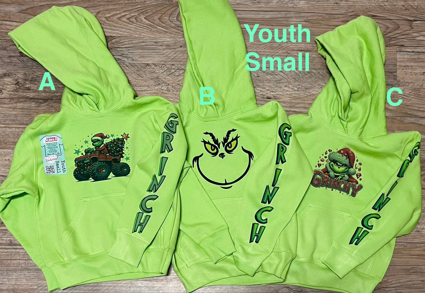 Grinchy Toddler Youth Hoodies