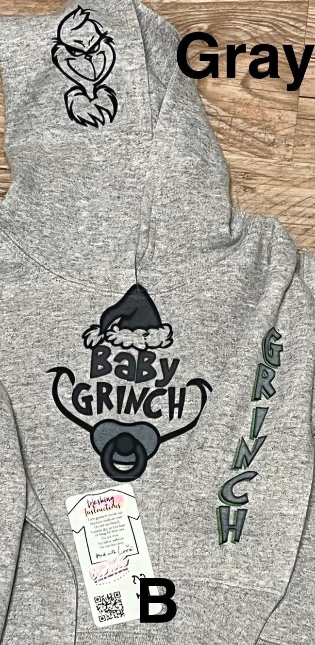 Grinchy Toddler Youth Hoodies