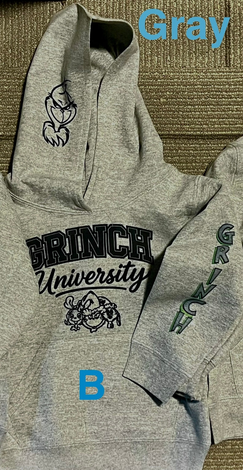 Grinchy Toddler Youth Hoodies
