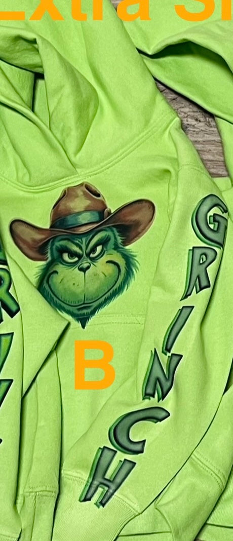 Grinchy Toddler Youth Hoodies