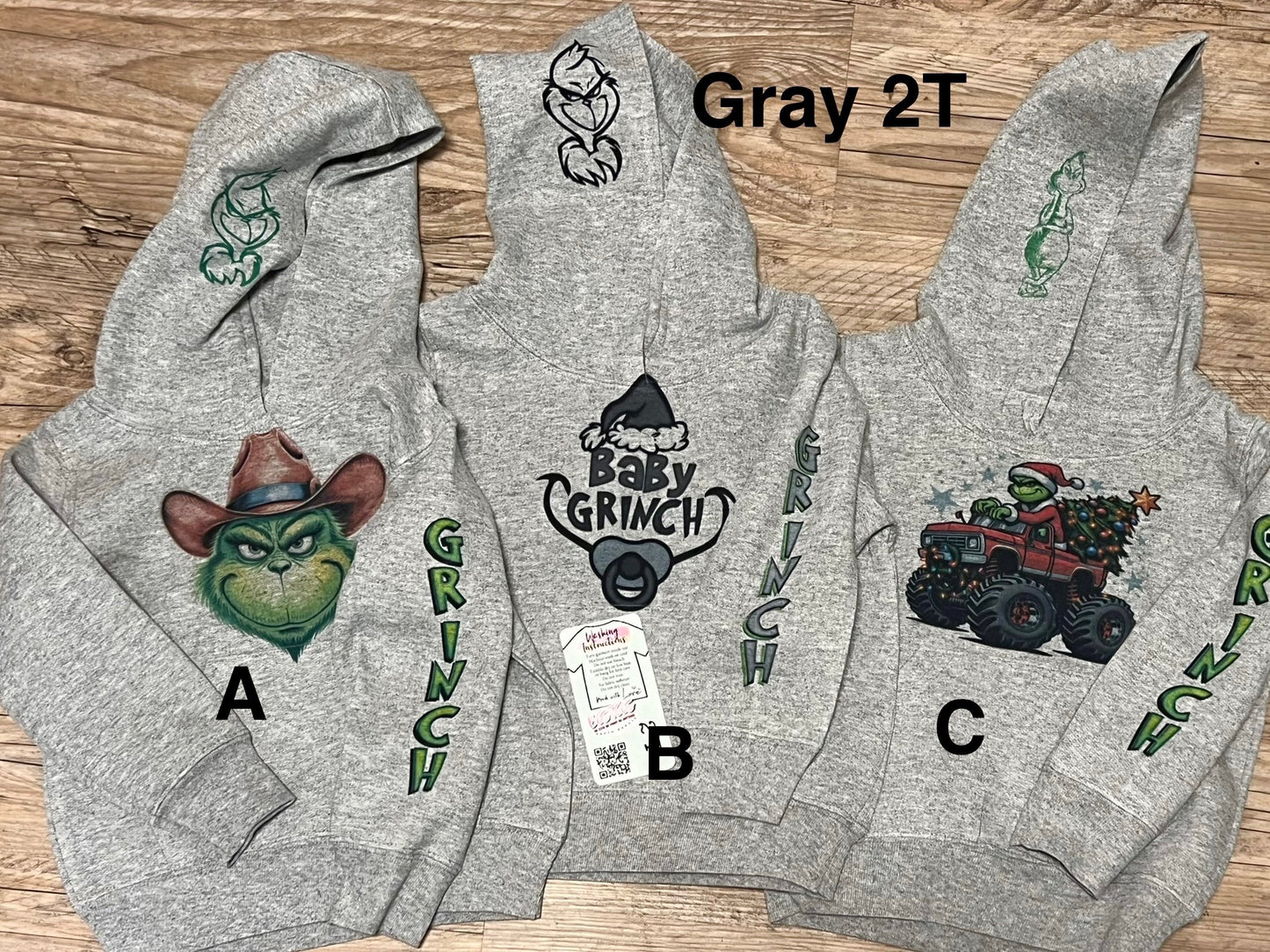 Grinchy Toddler Youth Hoodies