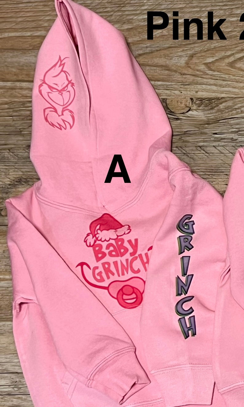 Grinchy Toddler Youth Hoodies