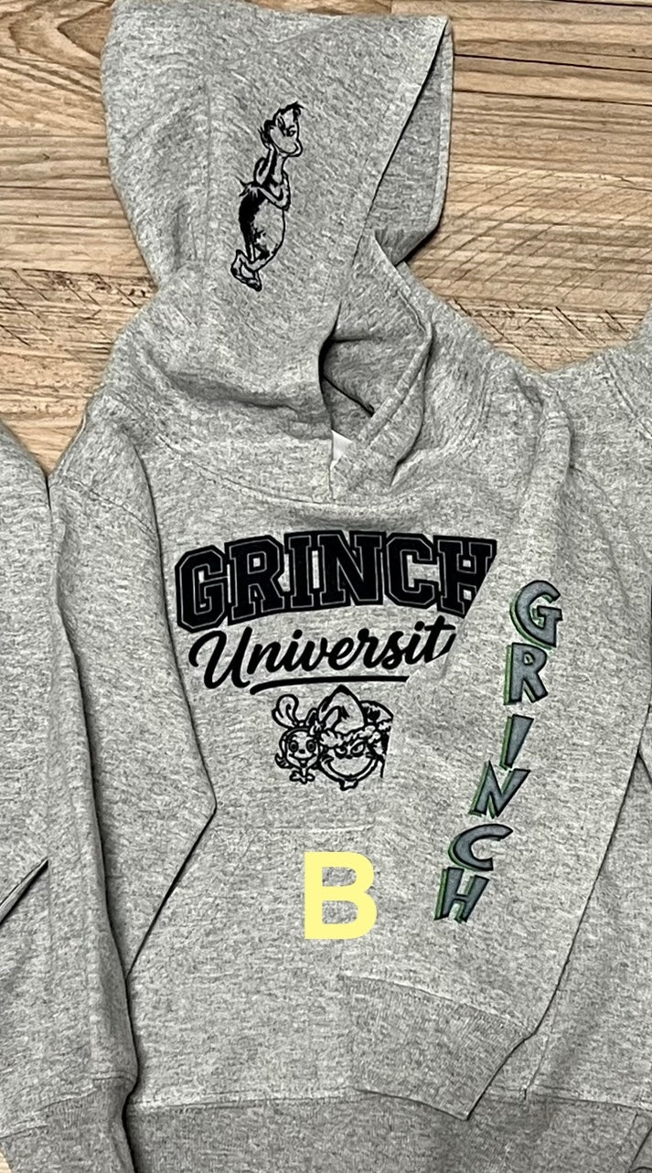 Grinchy Toddler Youth Hoodies