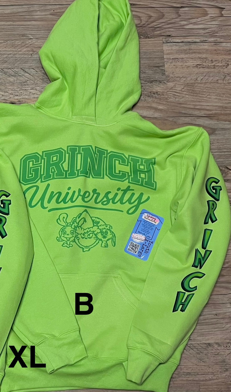 Grinchy Toddler Youth Hoodies