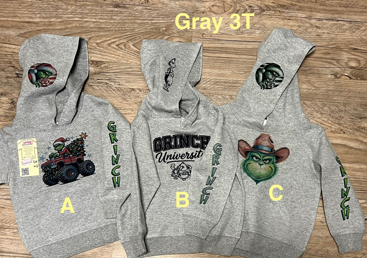 Grinchy Toddler Youth Hoodies