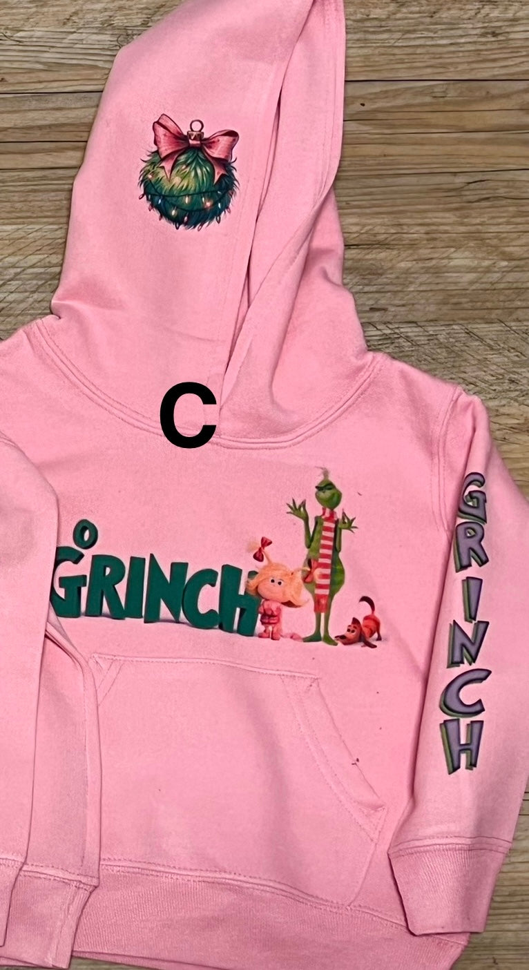 Grinchy Toddler Youth Hoodies