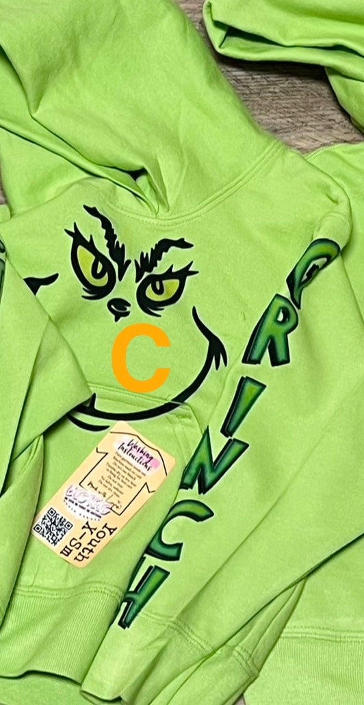 Grinchy Toddler Youth Hoodies