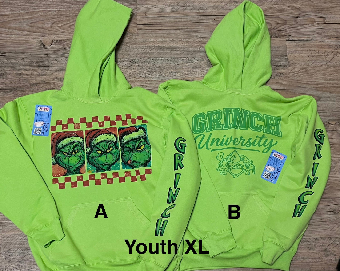 Grinchy Toddler Youth Hoodies
