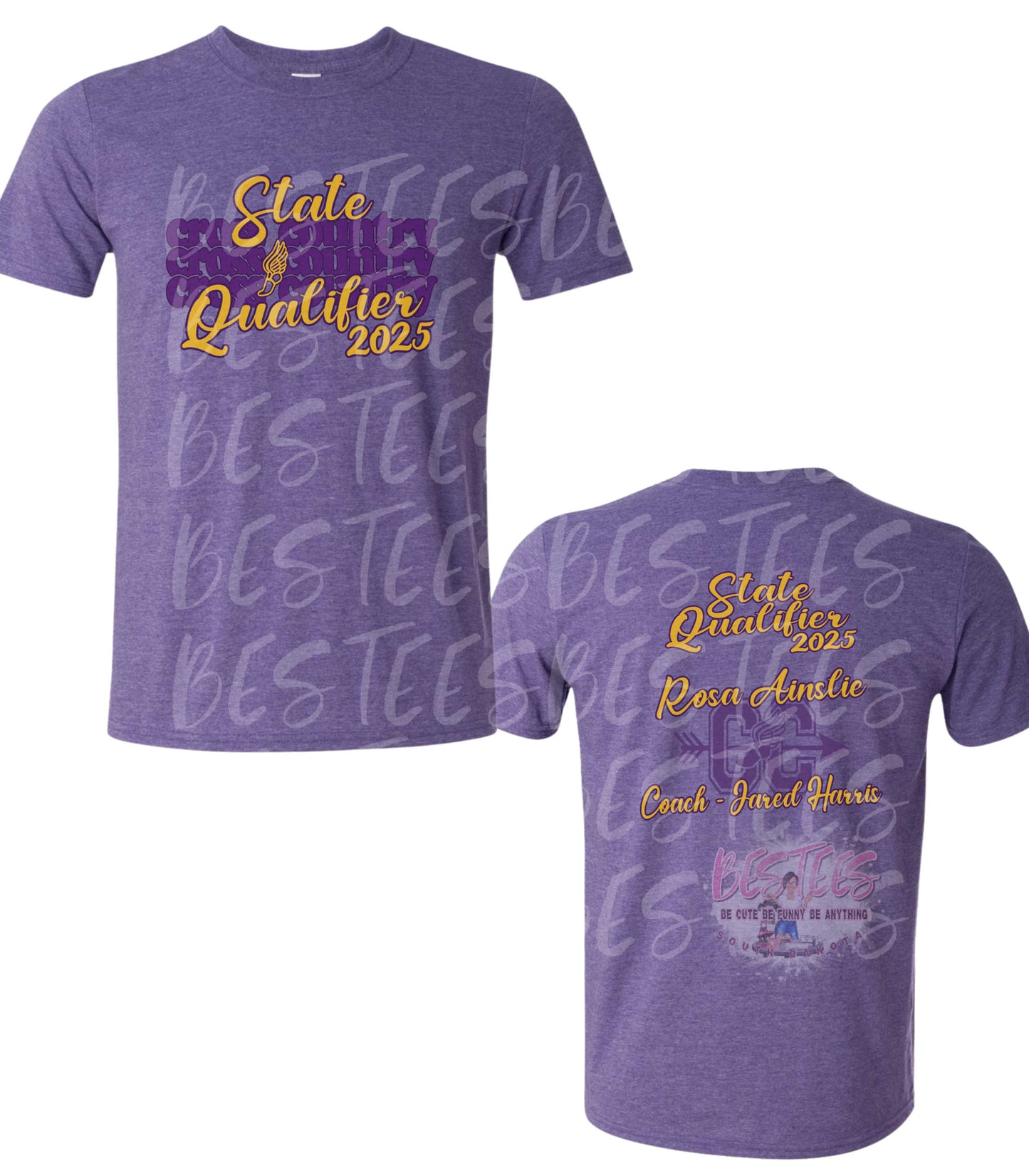 PURPLE 2025 BC STATE CROSS COUNTRY QUALIFIER T-Shirt |BESTEES-SD|