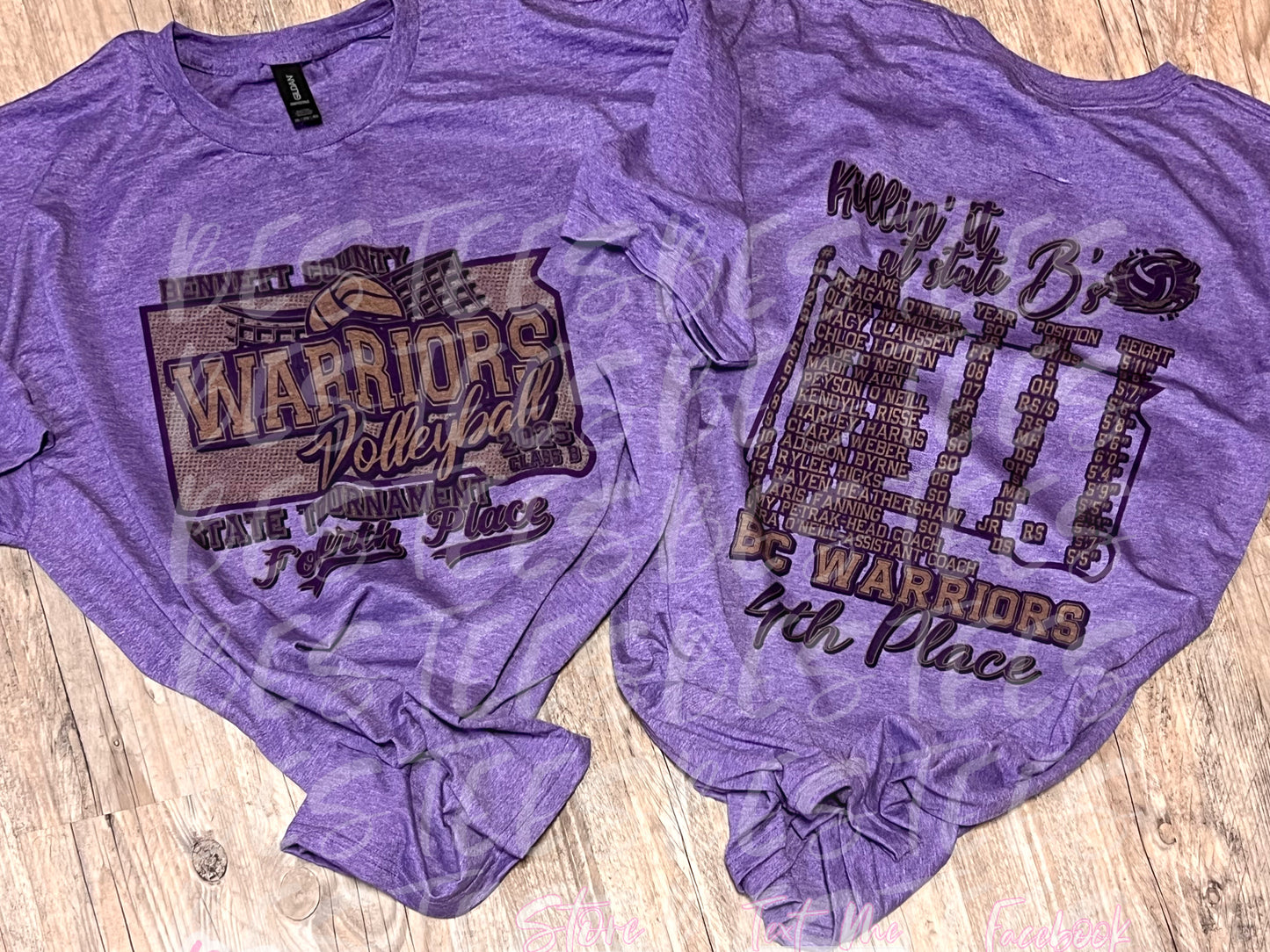 4th Place State B Volleyball T-shirts