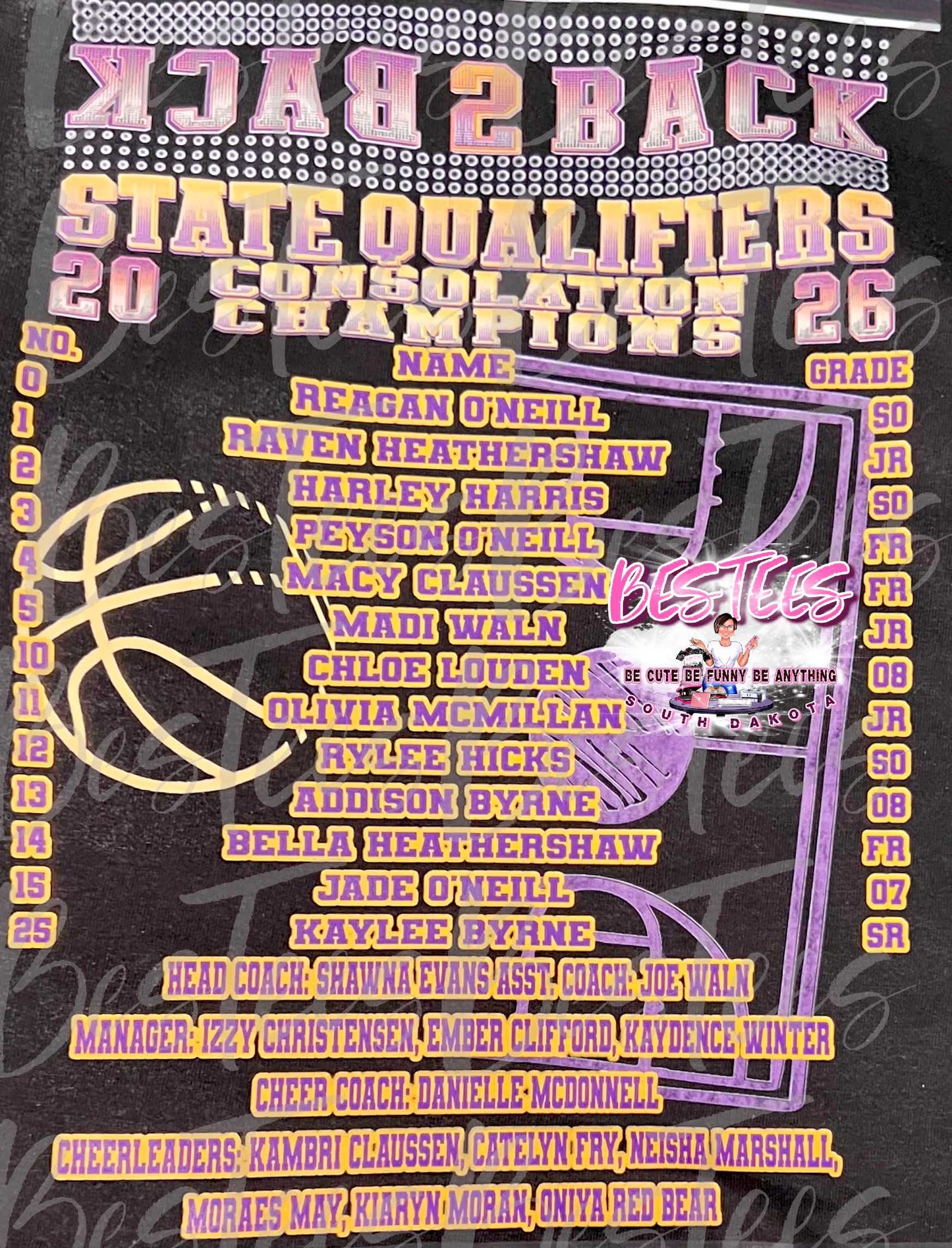 2026 STATE CONSOLATION CHAMPS-BC LADY WARRIORS T-SHIRT