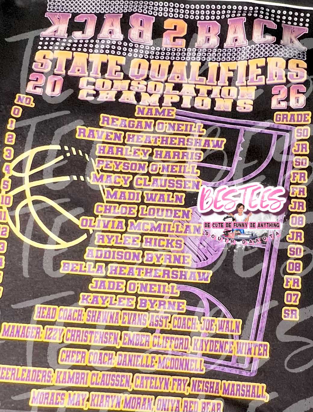 2026 STATE CONSOLATION CHAMPS-BC LADY WARRIORS T-SHIRT