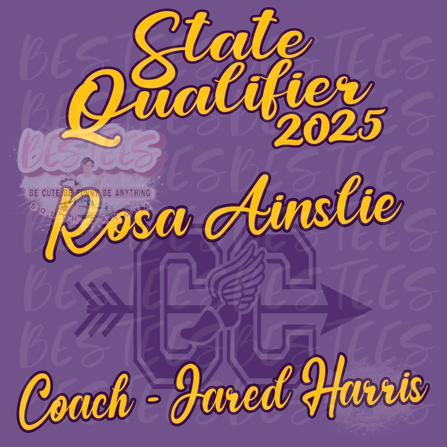 PURPLE 2025 BC STATE CROSS COUNTRY QUALIFIER T-Shirt |BESTEES-SD|