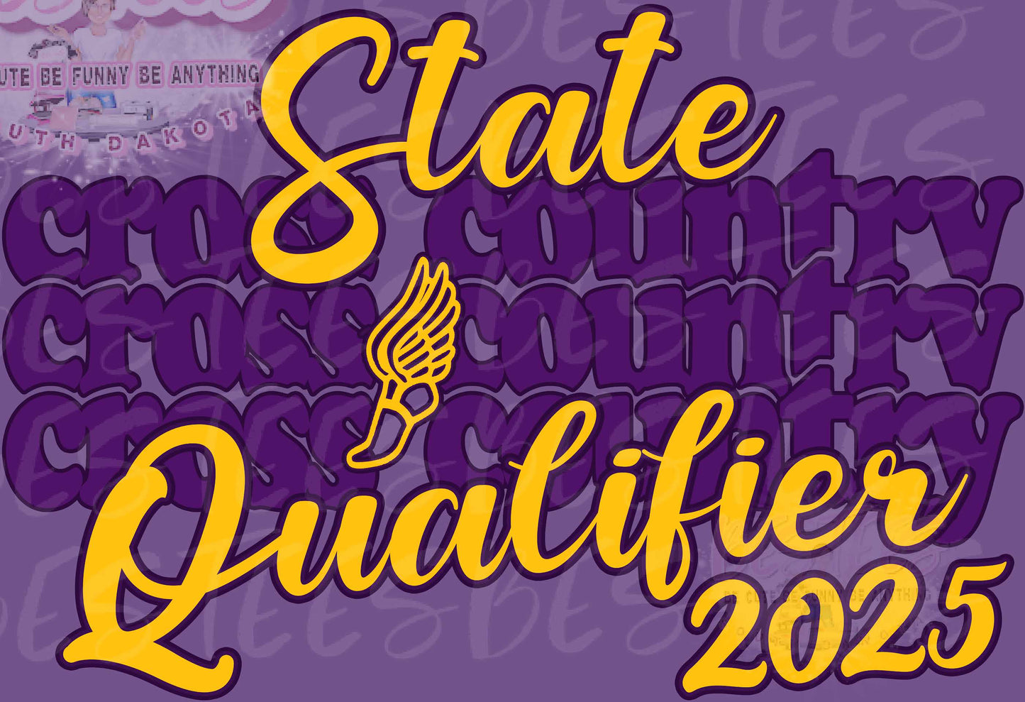 PURPLE 2025 BC STATE CROSS COUNTRY QUALIFIER T-Shirt |BESTEES-SD|