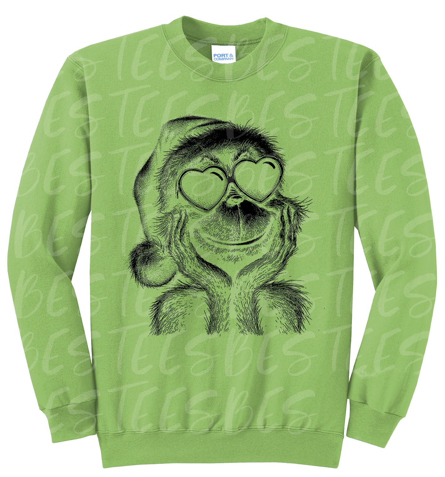 Adult Blank Lime Hoodies and Crew Necks