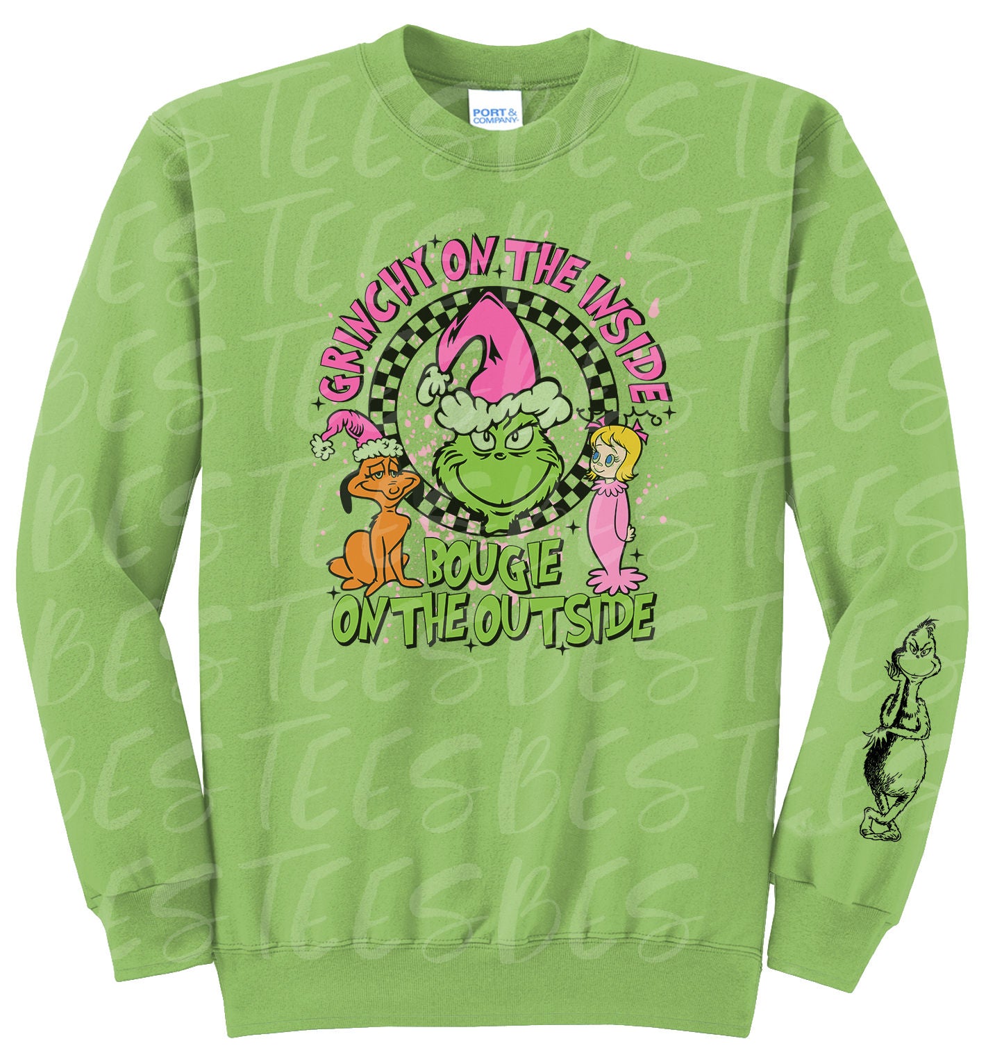 Adult Blank Lime Hoodies and Crew Necks