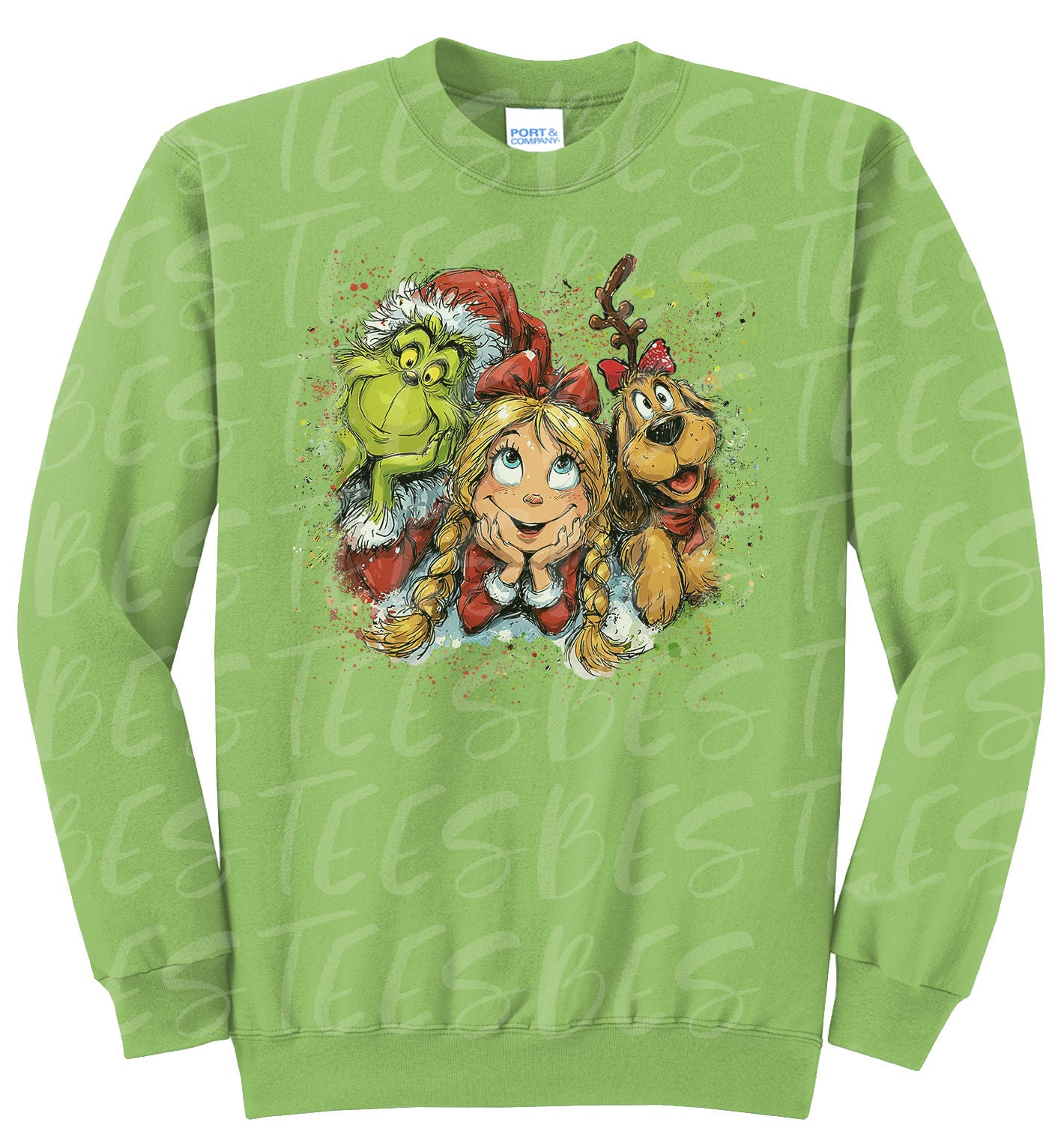 Adult Blank Lime Hoodies and Crew Necks