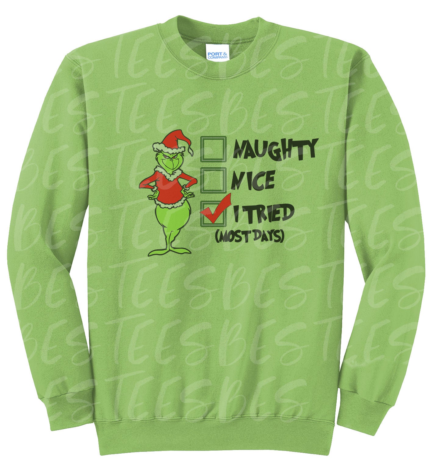 Adult Blank Lime Hoodies and Crew Necks