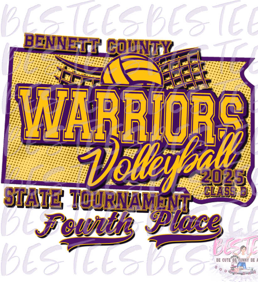 4th Place State B Volleyball T-shirts